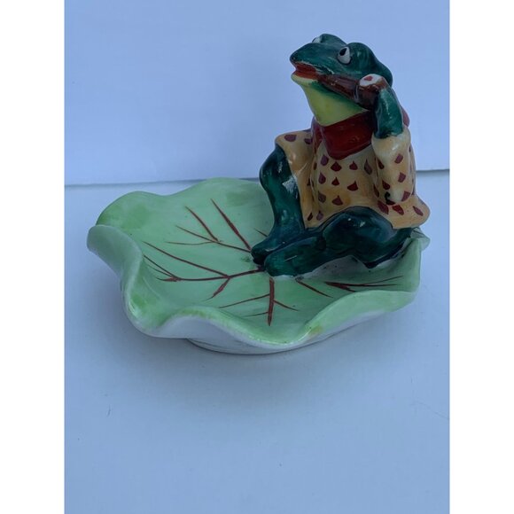 Japan Frog Figure Decor Porcelain Mid-Century Vintage Collectible - Picture 2 of 12